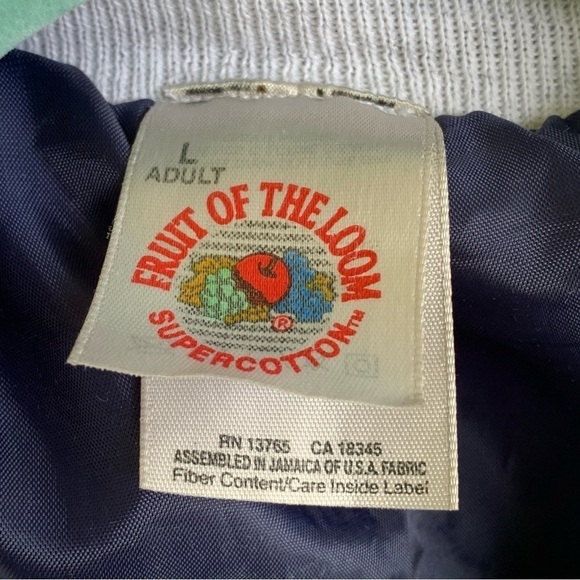 Vintage Doral Cigarettes Adult Coat Size Large Varsity Bomber Embroidery Logo - Picture 7 of 9